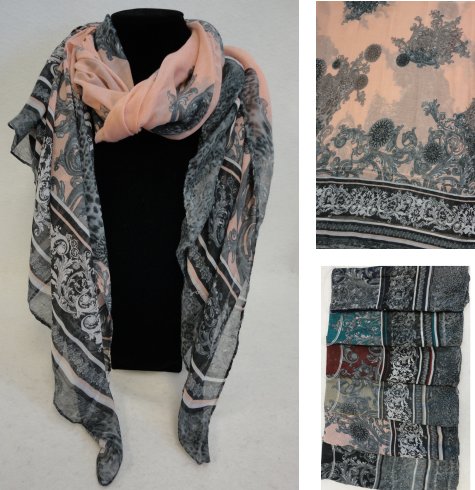 Fashion SCARF [Victorian Floral]